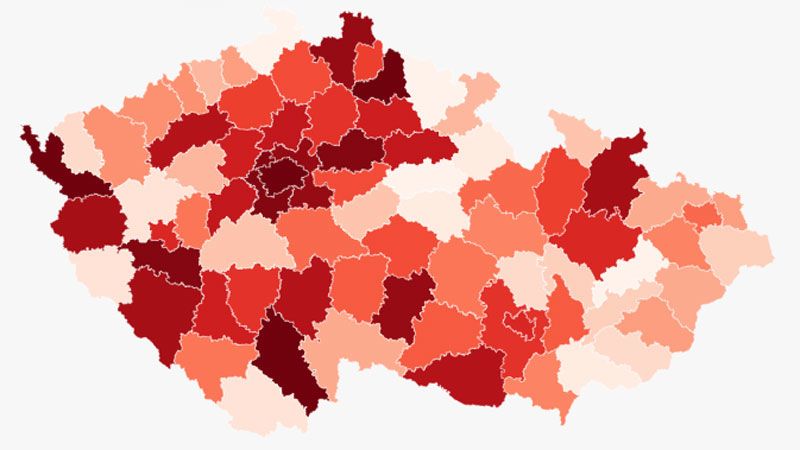 Koronavirová mapa: Nákaza se vrátila na Chebsko